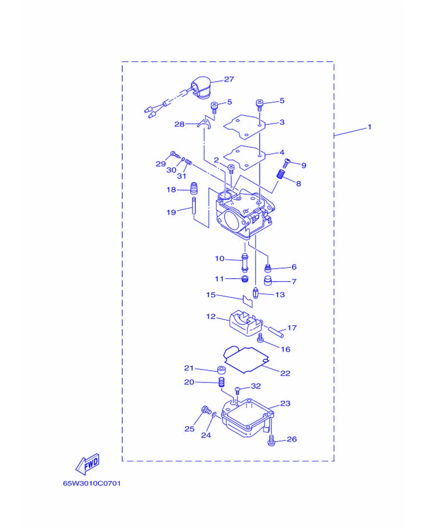キヤブレタ爆炸图